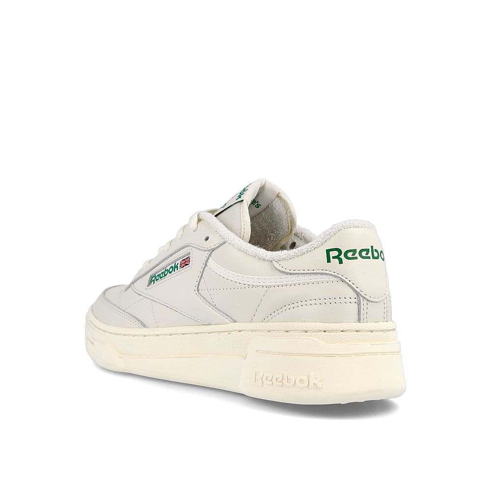 Reebok club c stacked Chalk-Classic White-Glen Green Low Top Sneakers Material | Overkill