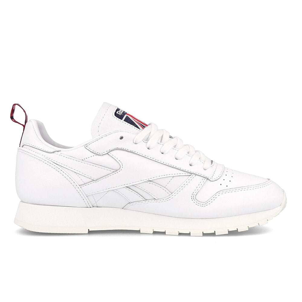 Reebok classic leather White-Chalk-Vector Navy Low Top Sneakers Silhouette | Overkill