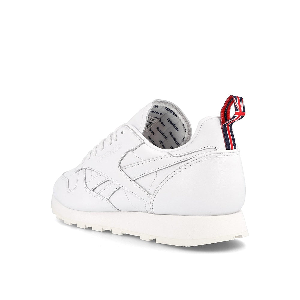 Reebok classic leather White-Chalk-Vector Navy Low Top Sneakers Material | Overkill