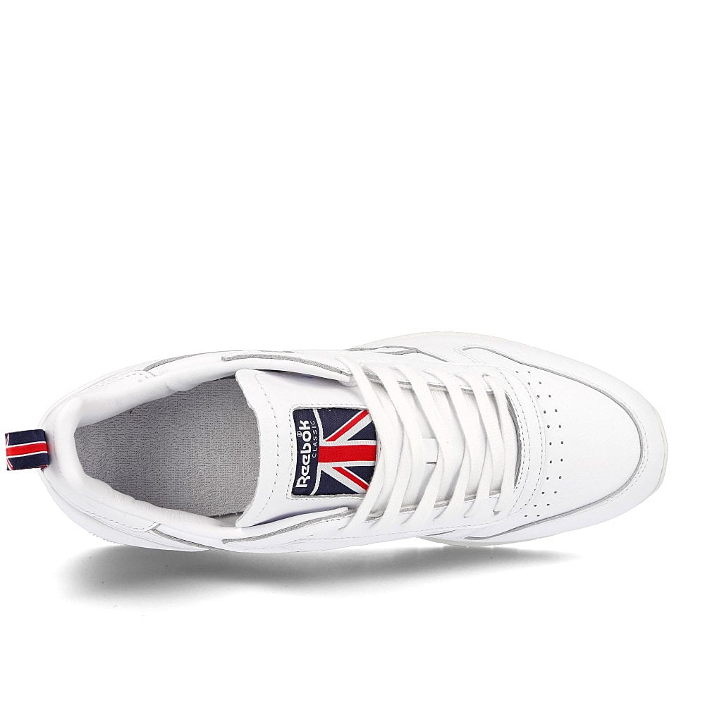 Reebok classic leather White-Chalk-Vector Navy Low Top Sneakers Detailfoto | Overkill