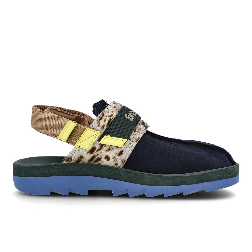 Reebok Brain Dead x Reebok Beatnik Collegiate Navy-Ivy Green-Shady Grey Slides, Sandals & Slippers Silhouette | Overkill