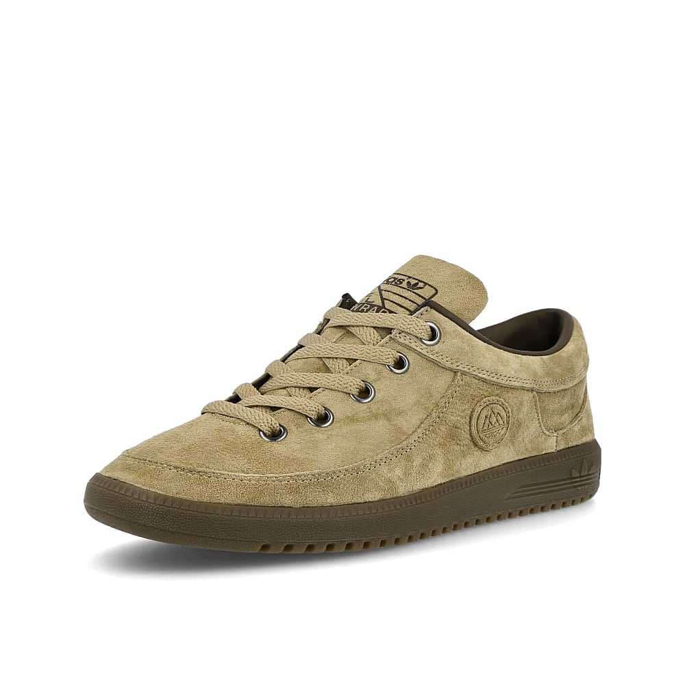 adidas spzl newrad Hemp-Hemp-Gum Sneakers Close Up | Overkill