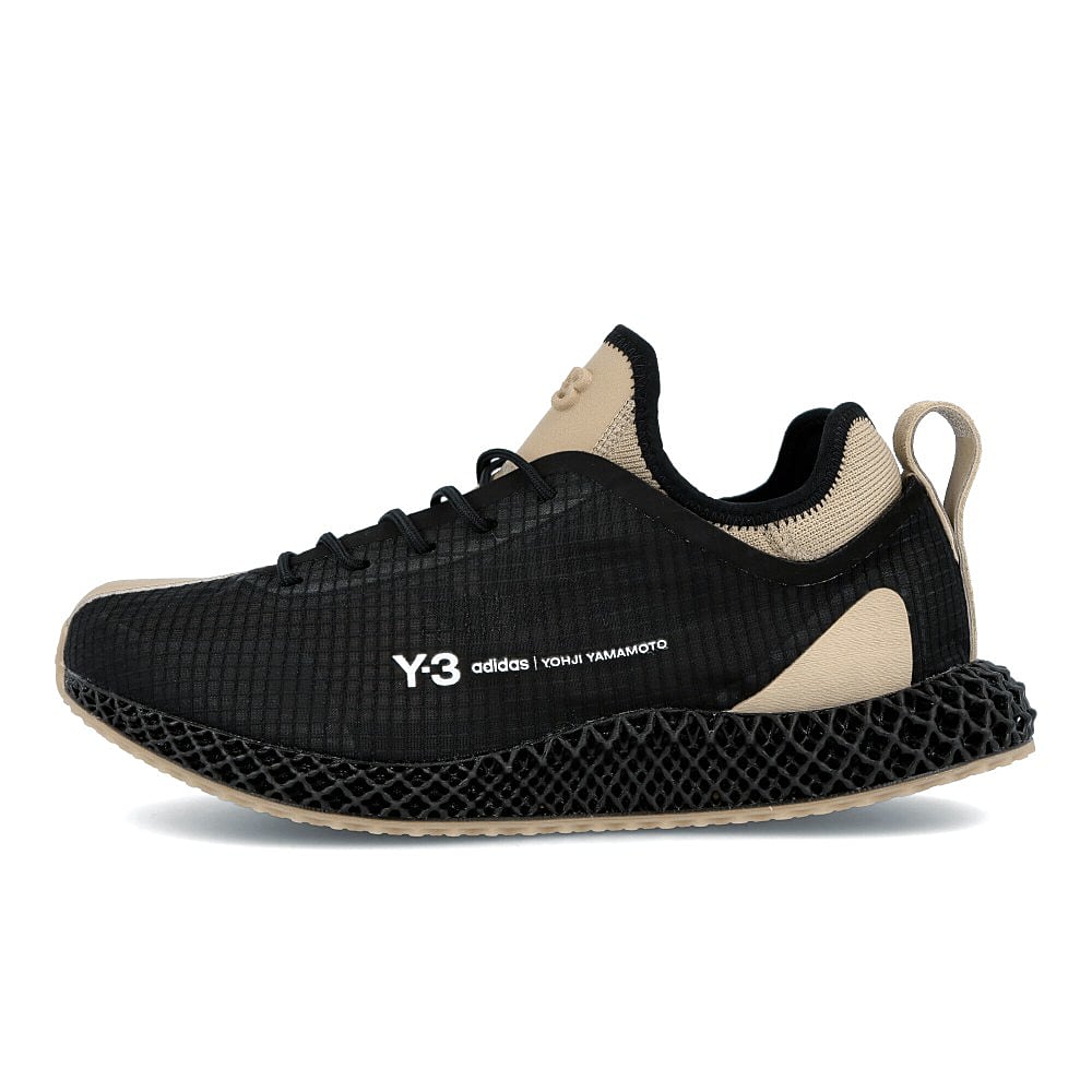 Y-3 runner 4d io Black-Trace Khaki-Footwear White Sneakers FX1058 | Overkill
