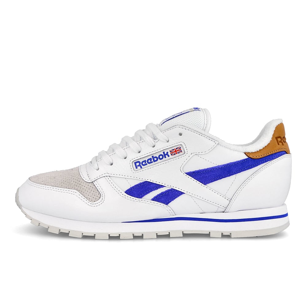 Reebok classic leather White/ Court Blue-Morning Fog Low Top Sneakers FX1289 | Overkill