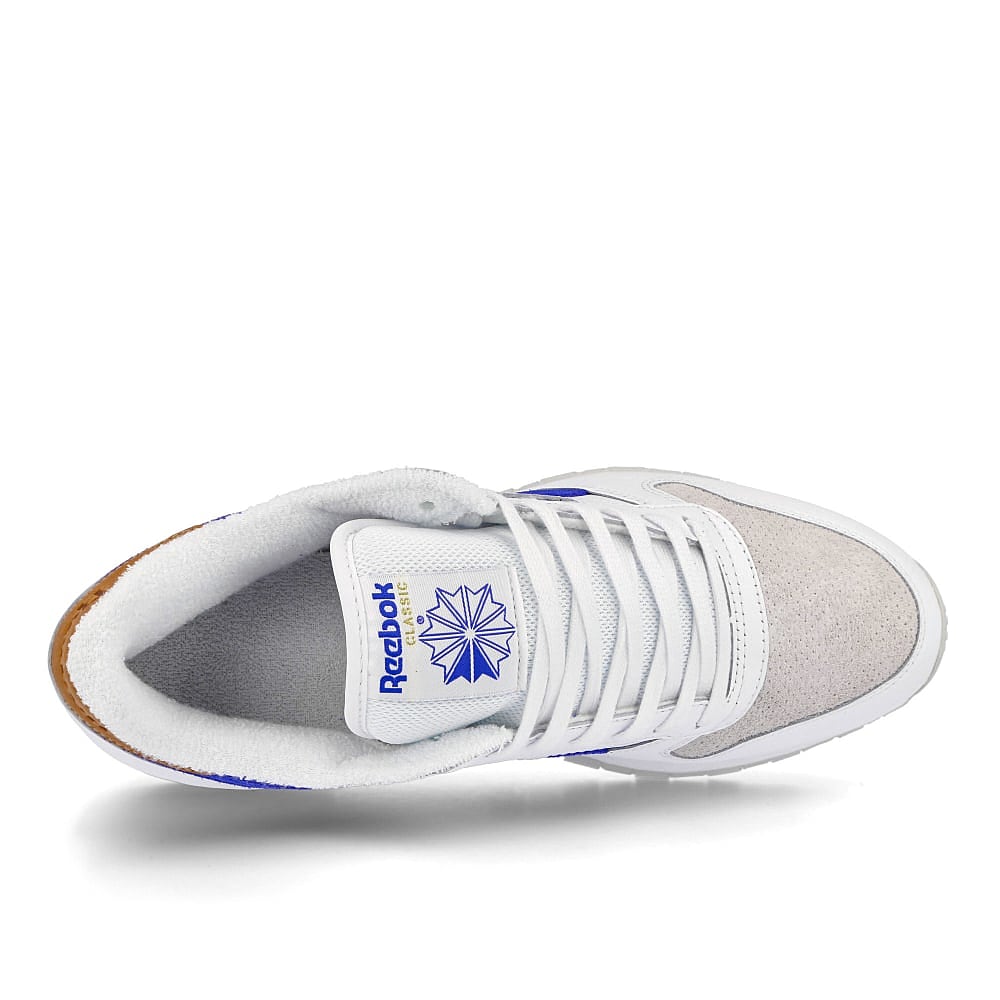 Reebok classic leather White/ Court Blue-Morning Fog Low Top Sneakers Detailfoto | Overkill