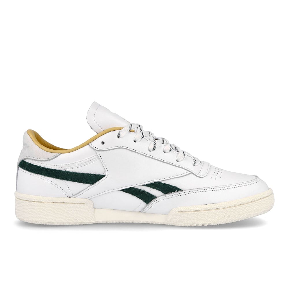 Reebok club c revenge White / Gold Metallic / Forest Green Material | Overkill