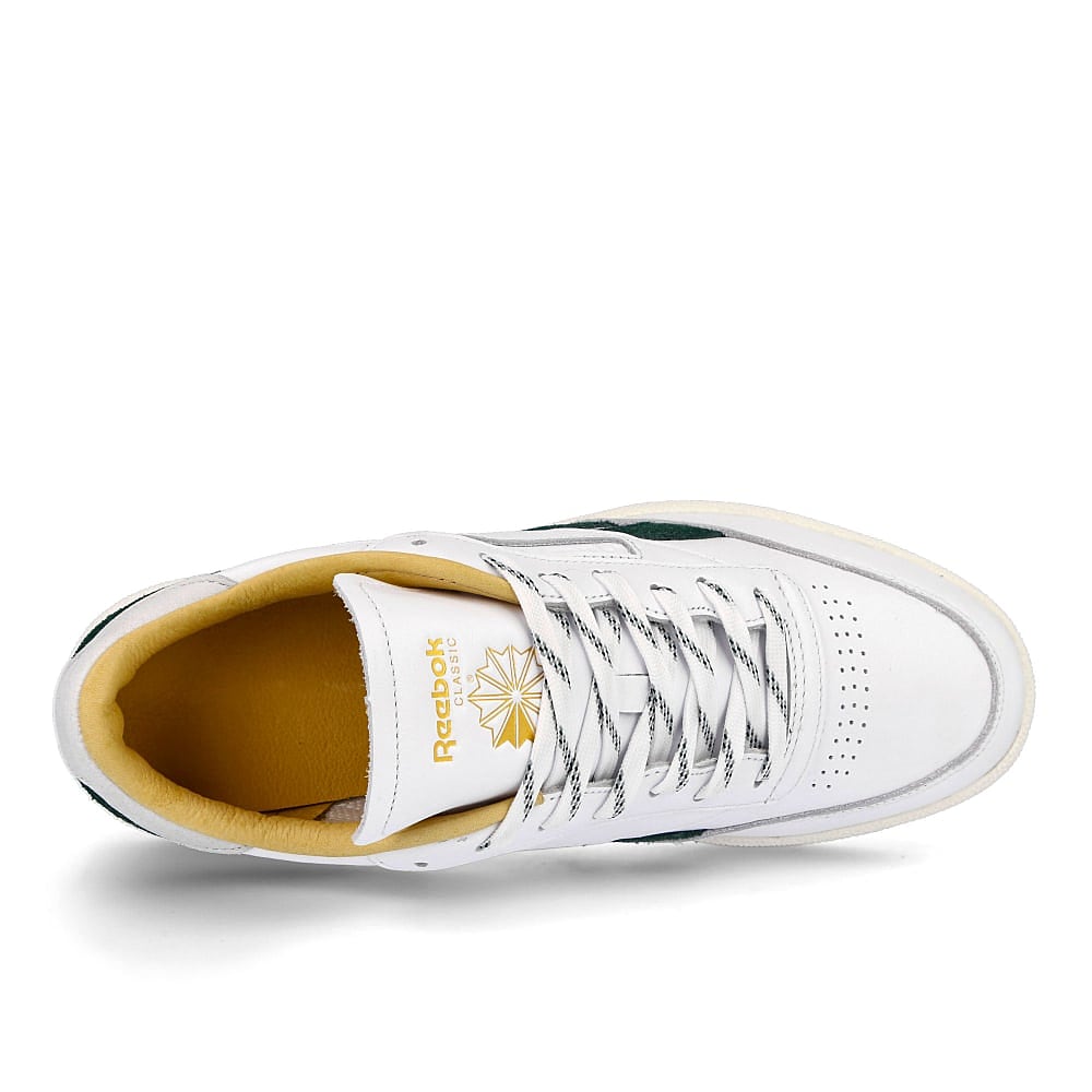 Reebok club c revenge White / Gold Metallic / Forest Green Detail view 1 | Overkill