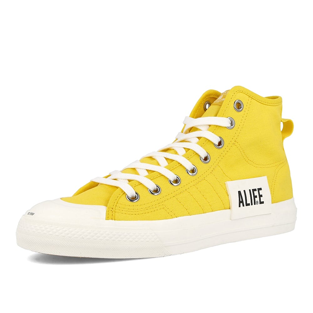 adidas Alife x adidas Nizza Hi Wonder Glow-Off White-Off White Sneakers Close Up | Overkill