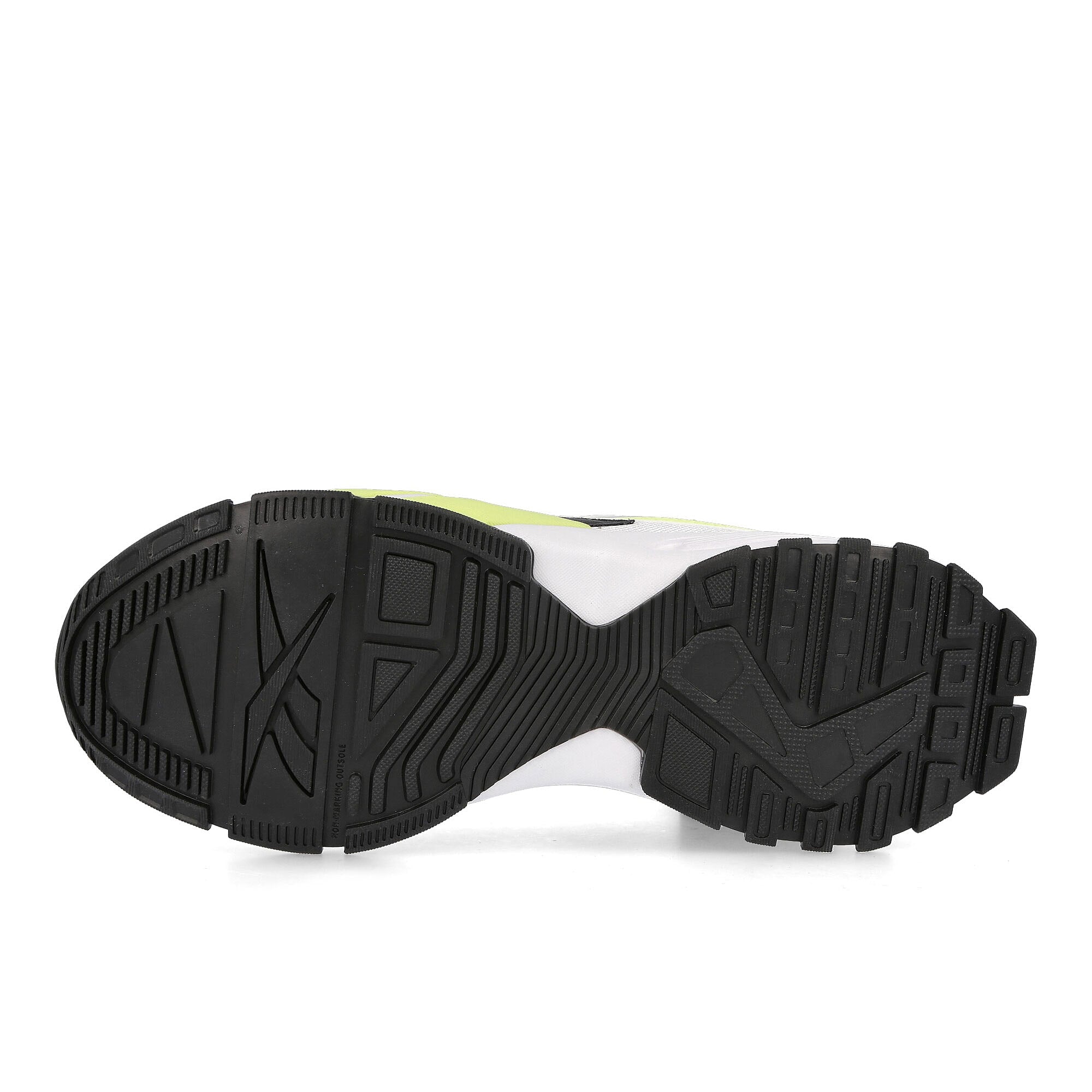 Reebok evzn Footwear White-Energy Glow-Core Black Sneakers Detail View 1 | Overkill