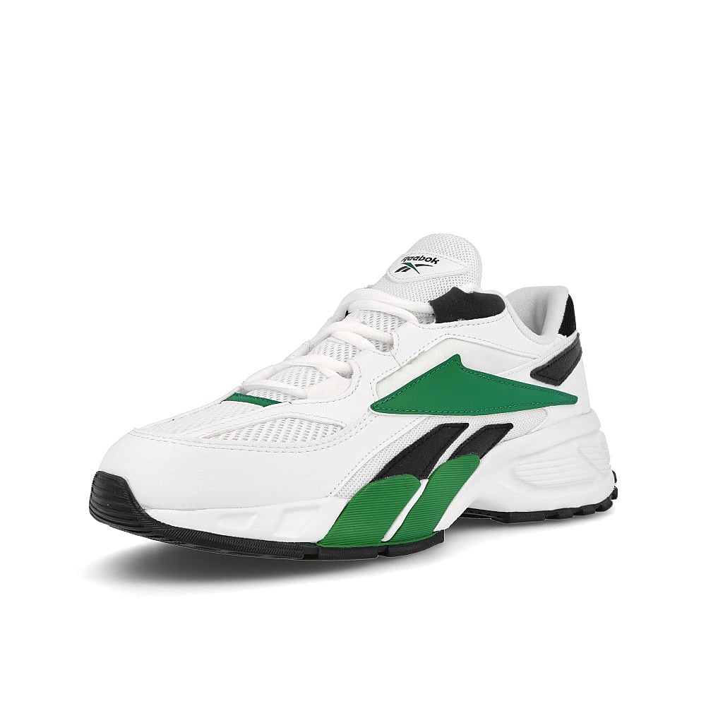 Reebok evzn Footwear White-Basil Green-Core Black Sneakers Close Up | Overkill