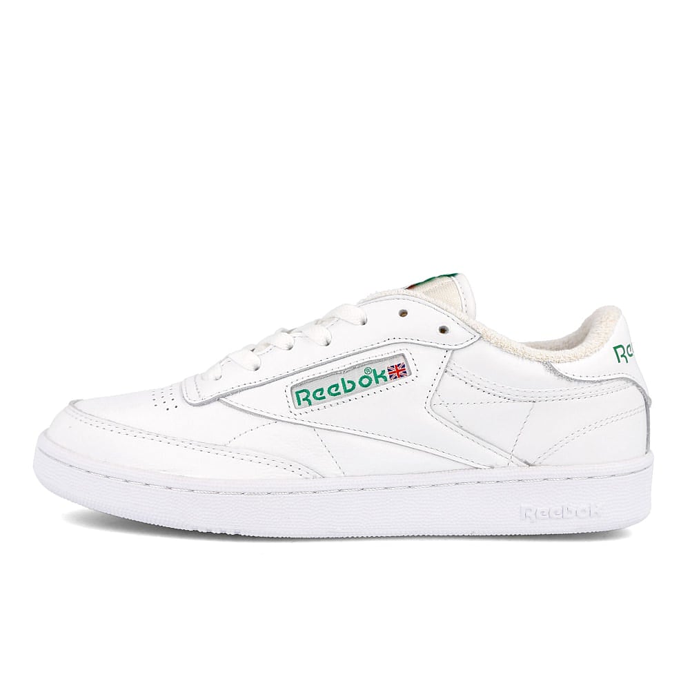 Reebok club c 85 White / White / Clen Green Low Top Sneakers FX3874 | Overkill
