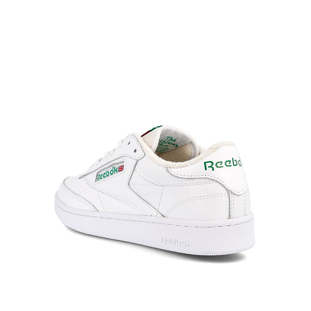 Reebok club c 85 White / White / Clen Green Low Top Sneakers Material | Overkill