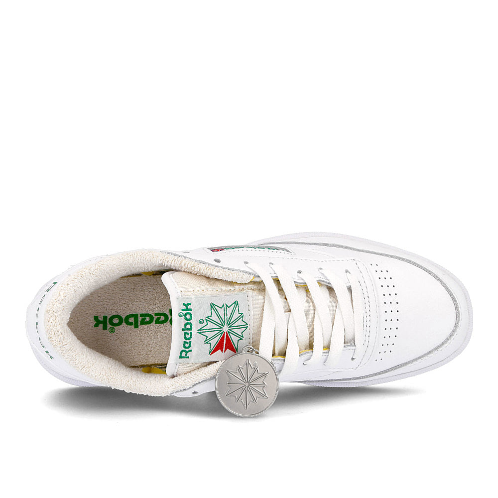 Reebok club c 85 White / White / Clen Green Low Top Sneakers Detailfoto | Overkill