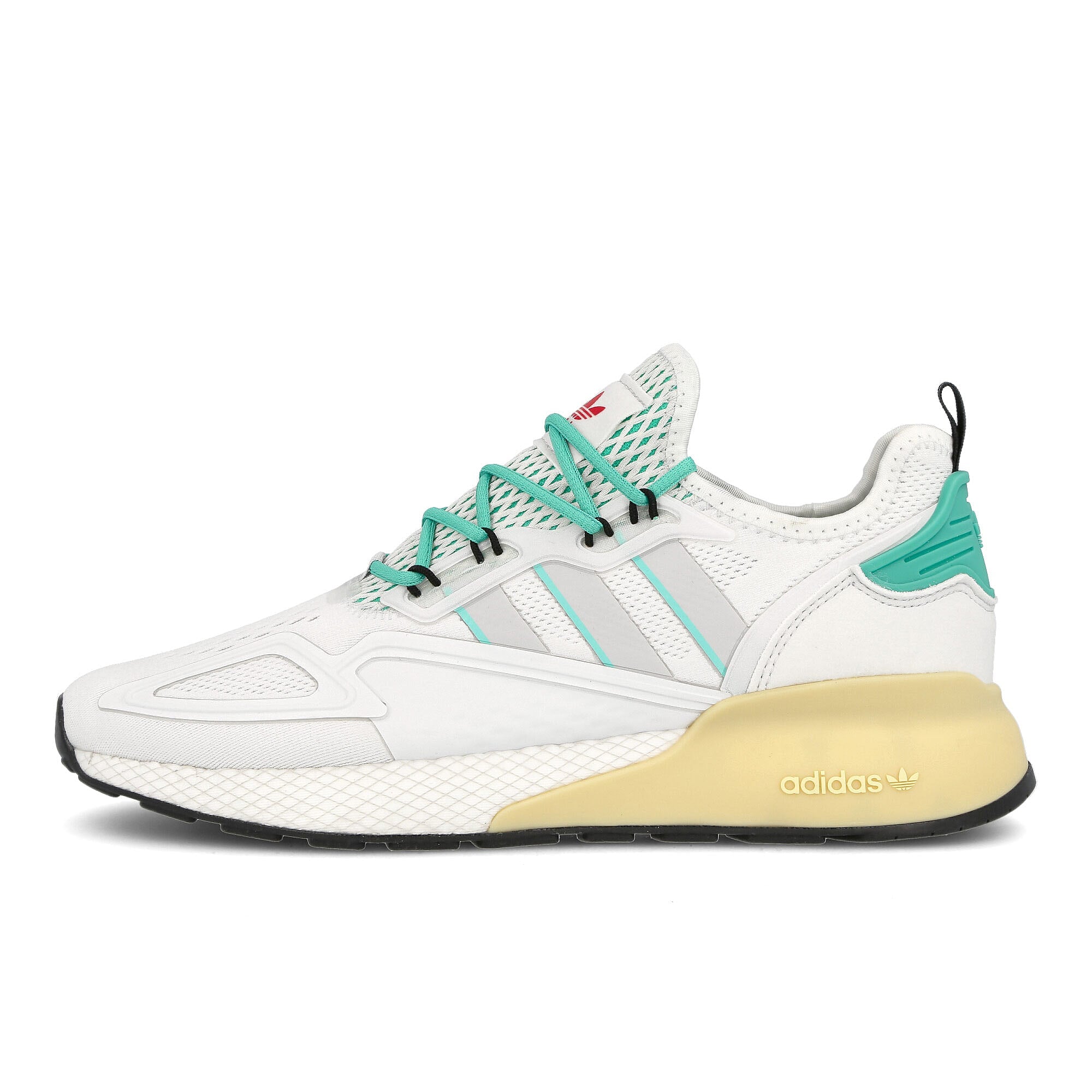 adidas zx 2k boost Crystal White / Grey One / Hi-res Green FX4172 | Overkill