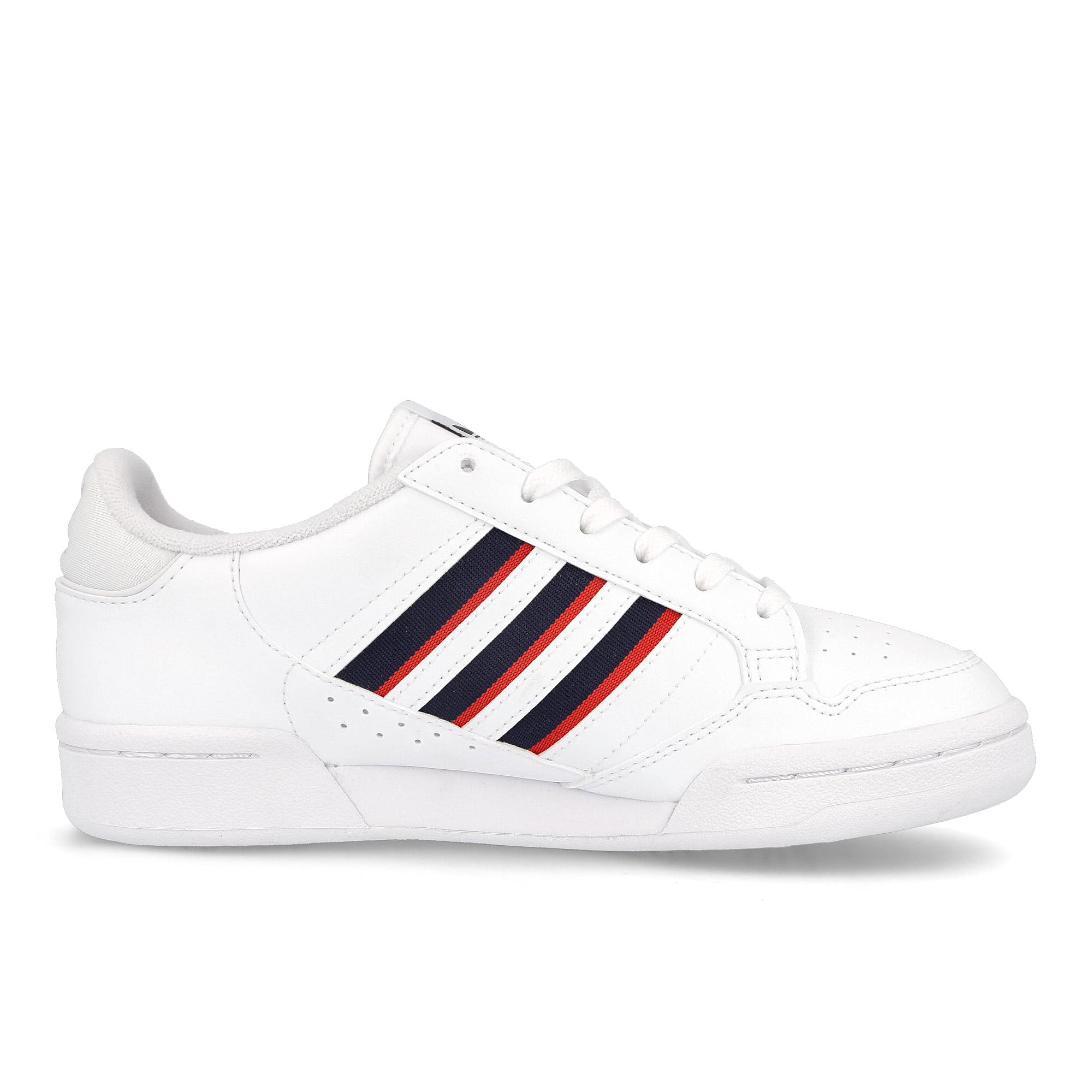 adidas continental 80 stripes Footwear White / Collegiate Navy / Vivid Red Material | Overkill