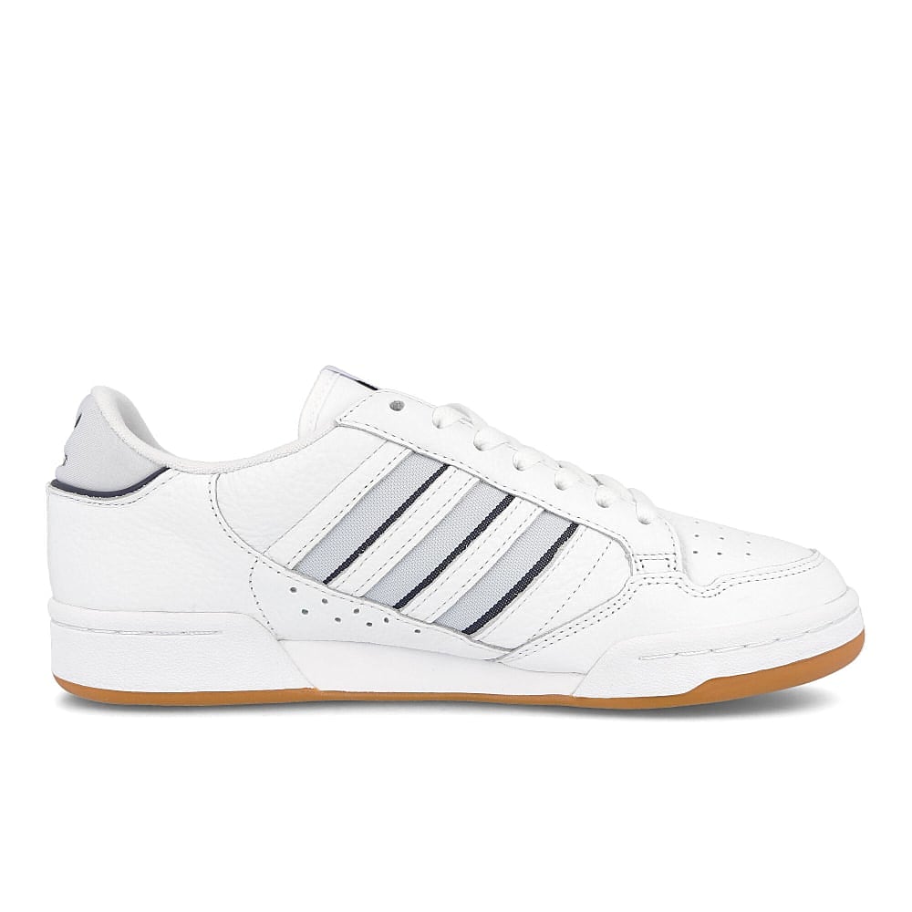adidas continental 80 stripes Footwear White-Halo Blue-Colligiate Navy Sneakers Silhouette | Overkill