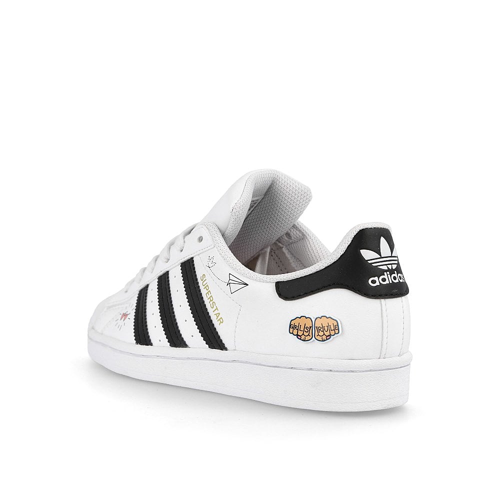 adidas superstar junior Footwear White / Core Black / Gold Metallic Close-up | Overkill