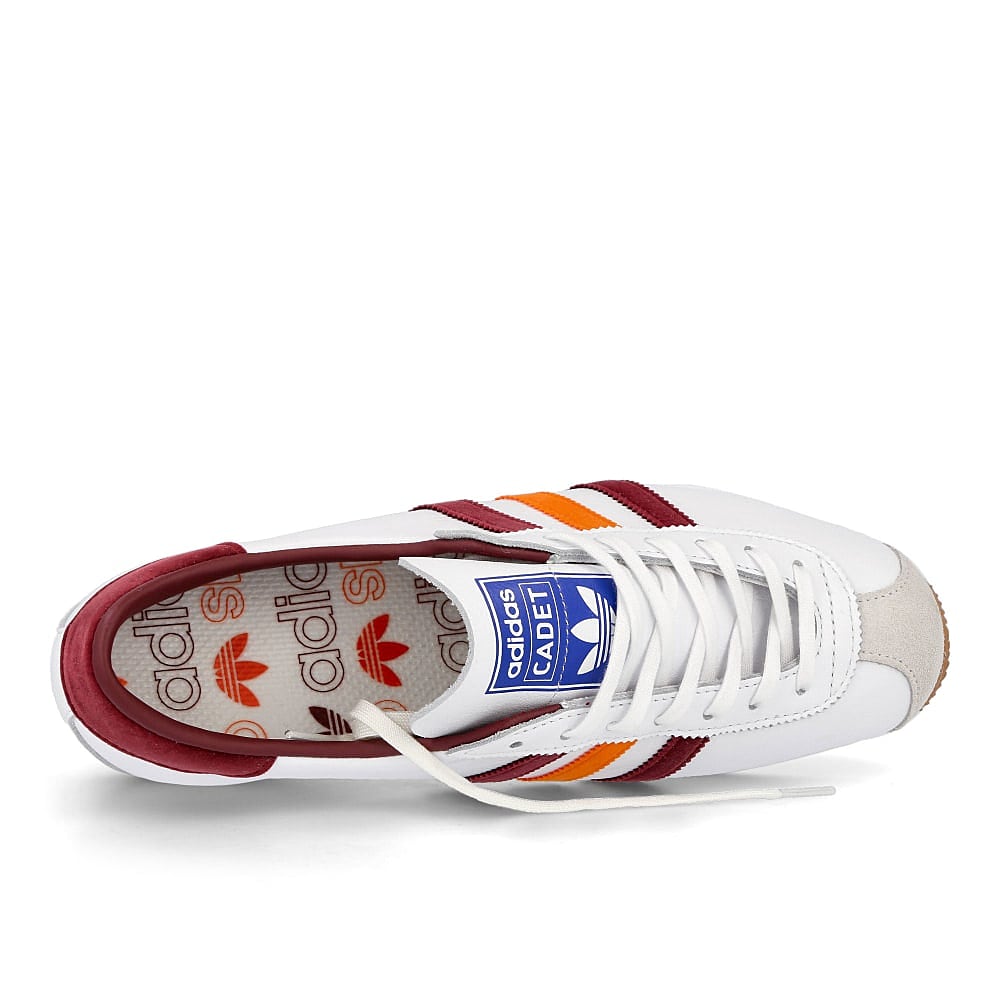adidas cadet Footwear White-Collegiate Burgundy-Orange Sneakers Detailfoto | Overkill