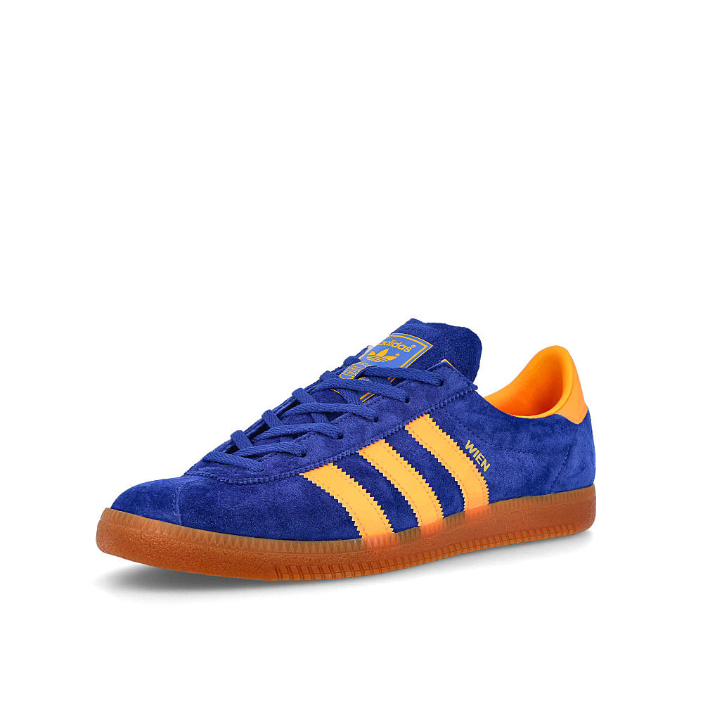 adidas wien Pride Ink-Flash Orange-Bluebird Sneakers Close Up | Overkill