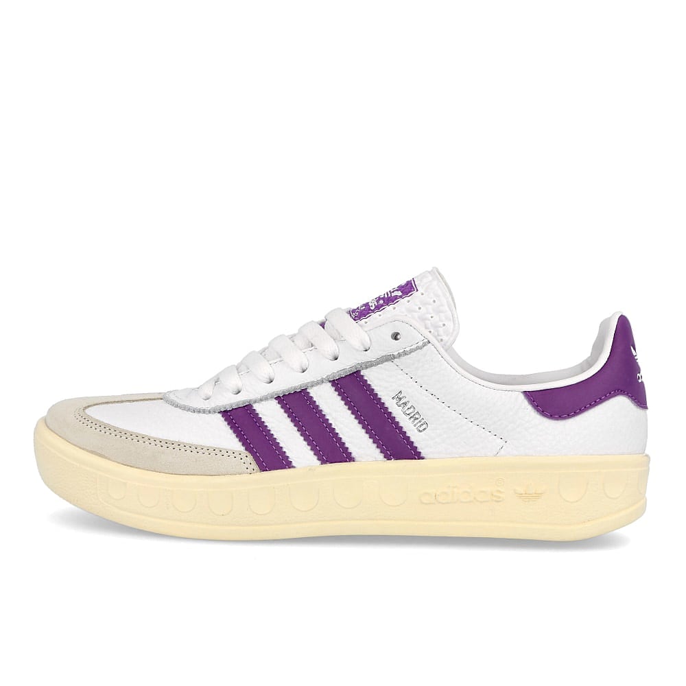 adidas madrid Footwear White-Shock Purple-Cream White Sneakers FX5643 | Overkill