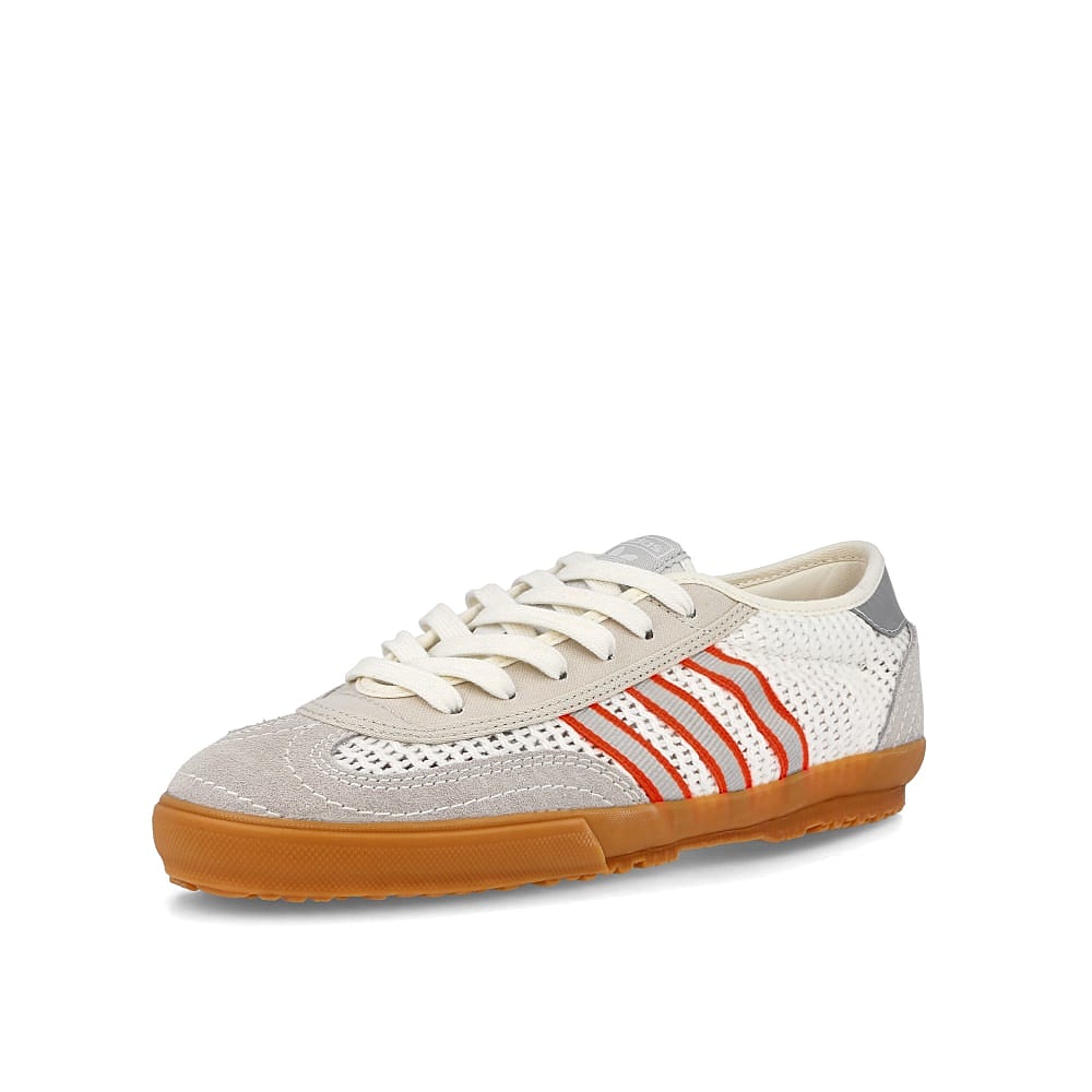 adidas tischtennis Footwear White-Metallic Silver-Solar Red Sneakers Close Up | Overkill