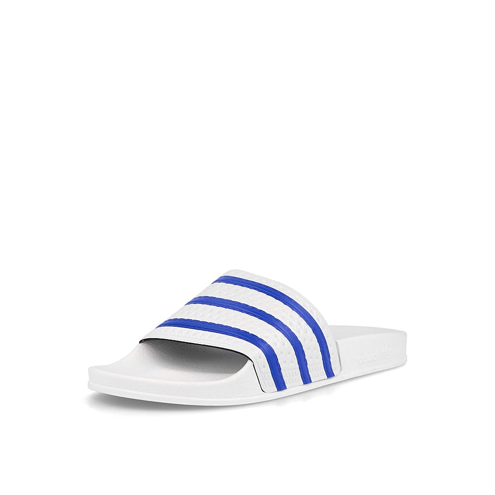 adidas adilette Footwear White / Glory Blue / Footwear White Detailfoto | Overkill