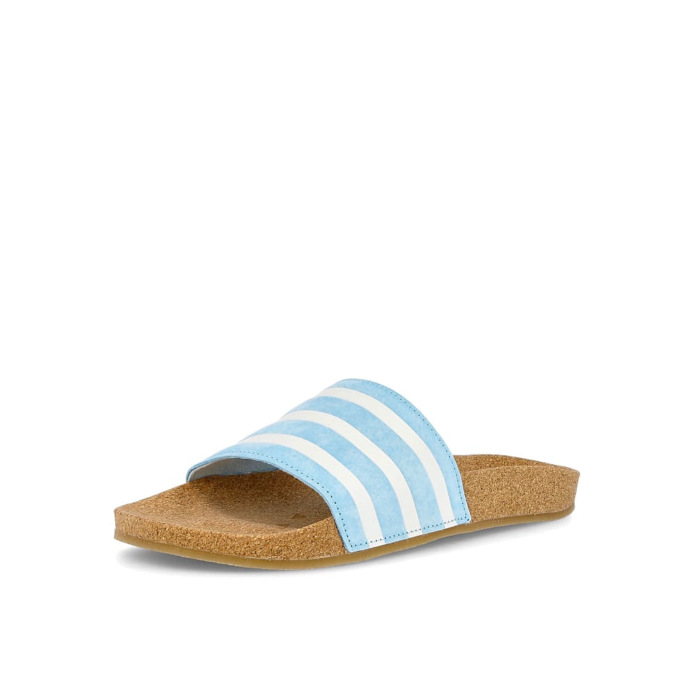 adidas wmns adilette Hazy Sky / Core White / Core White Detailfoto | Overkill