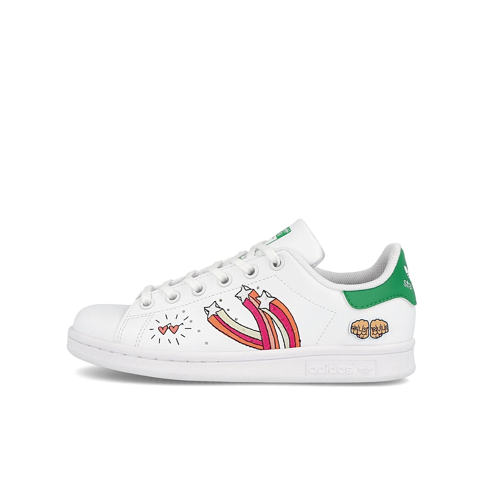 adidas stan smith junior Footwear White / Footwear White / Vivid Green FX5976 | Overkill