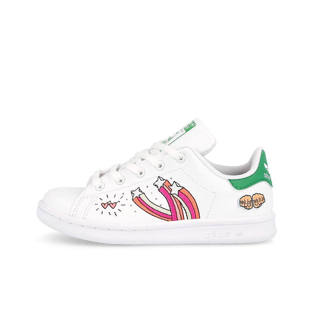 adidas stan smith c Footwear White / Footwear White / Vivid Green FX5977 | Overkill