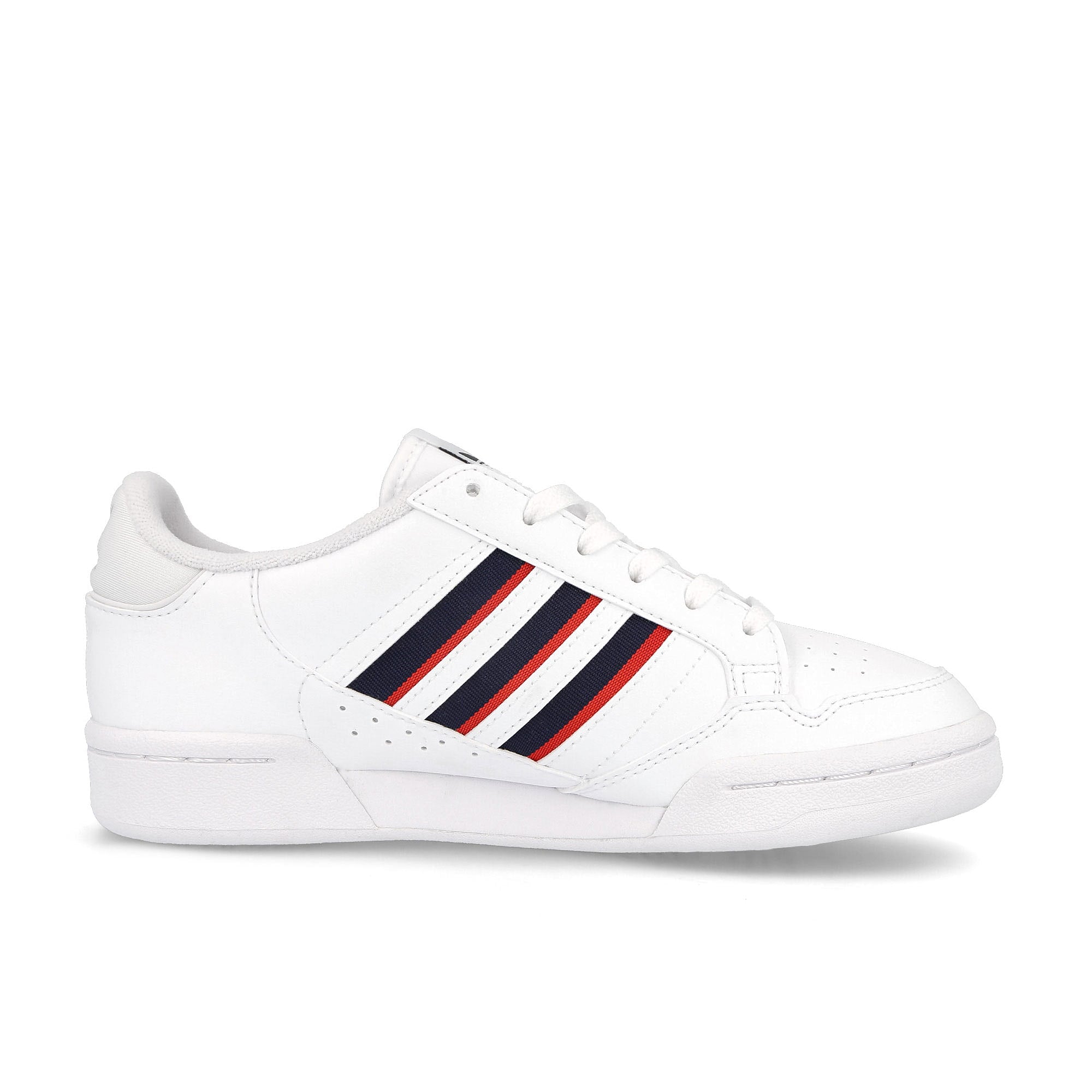 adidas continental 80 stripes junior Footwear White / Collegiate Navy / Vivid Red Material | Overkill