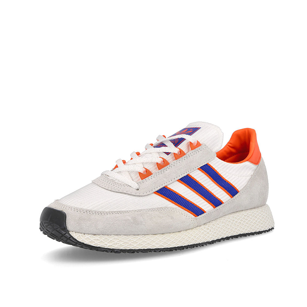 adidas glenbuck Footwear White-Team Royal Blue-True Orange Sneakers Close Up | Overkill