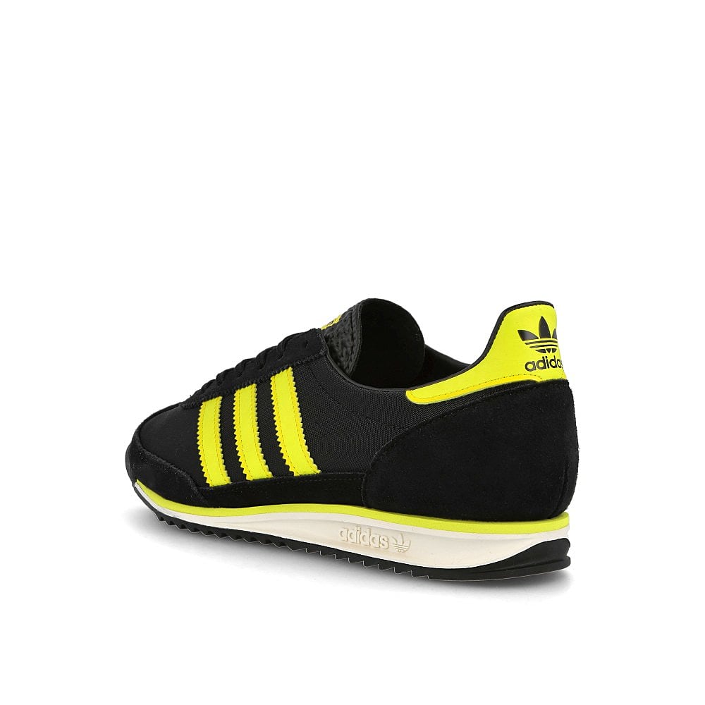 adidas sl 72 Core Black / Acid Yellow / Off White Close-up | Overkill