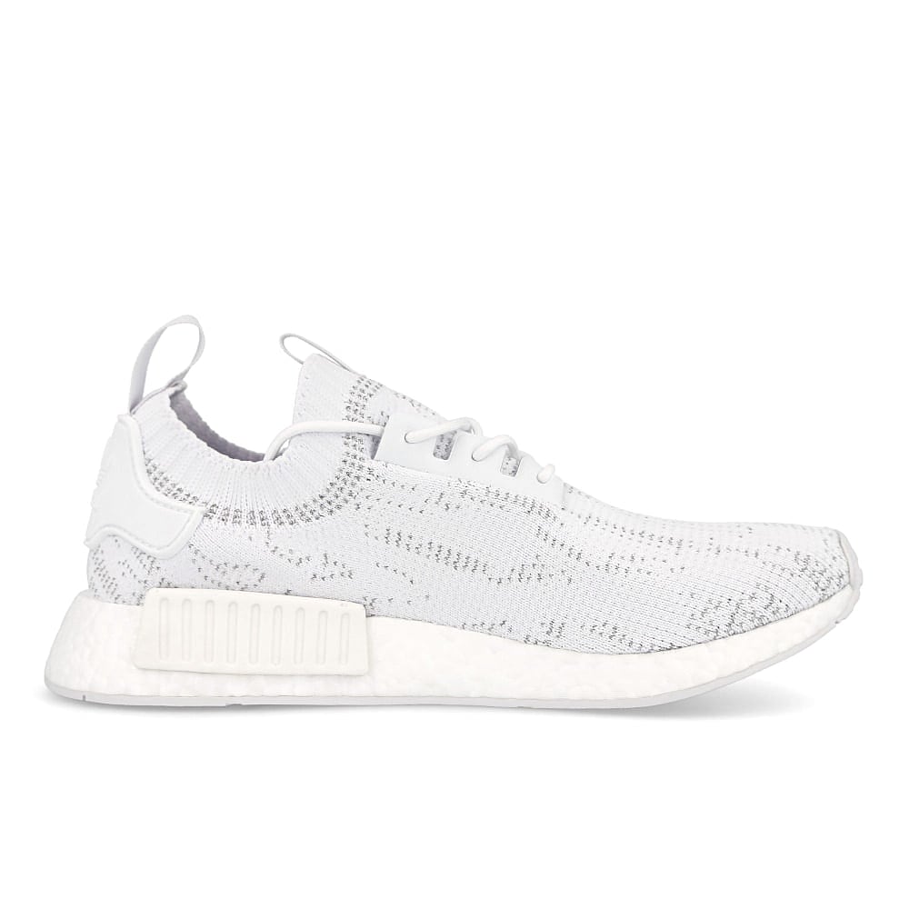 adidas nmd r1 primeknit Footwear White-Footwear White-Grey One Sneakers Silhouette | Overkill