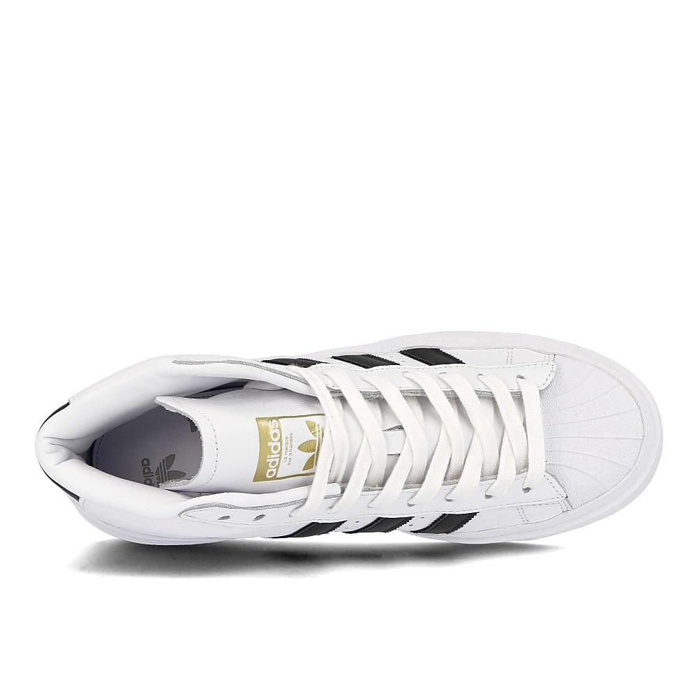 adidas 424 x adidas Pro Model Running White-Core Black-Running White Mid Top Sneakers Detailfoto | Overkill