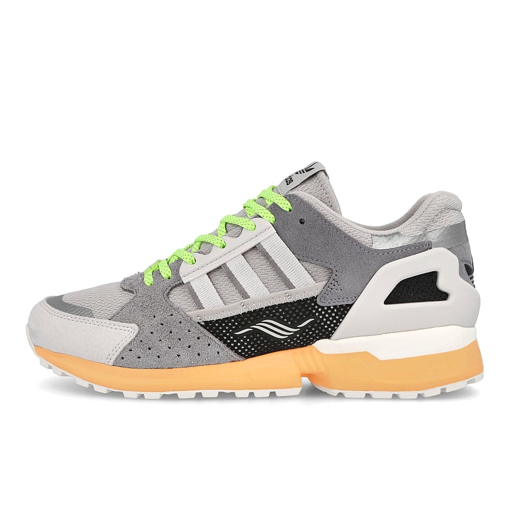 adidas zx 10.000 c Grey Two-Crystal White-Acid Orange Sneakers FX6978 | Overkill
