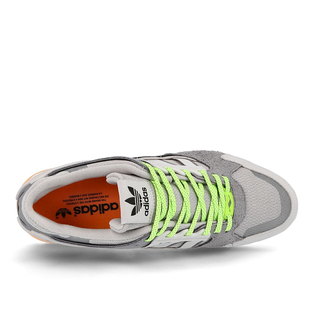 adidas zx 10.000 c Grey Two-Crystal White-Acid Orange Sneakers Detailfoto | Overkill