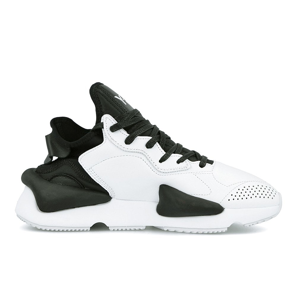 Y-3 kaiwa Footwear White-Footwear White-Core Black Sneakers Silhouette | Overkill