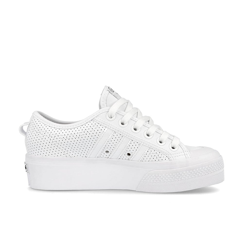 adidas wmns nizza platform Footwear White-Footwear White-Core Black Sneakers Silhouette | Overkill
