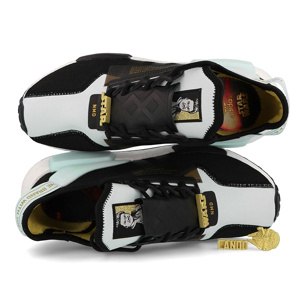 adidas Star Wars x adidas NMD R1.V2 Lando Sky Tint-Core Black-Gold Metallic Sneakers Detailfoto | Overkill