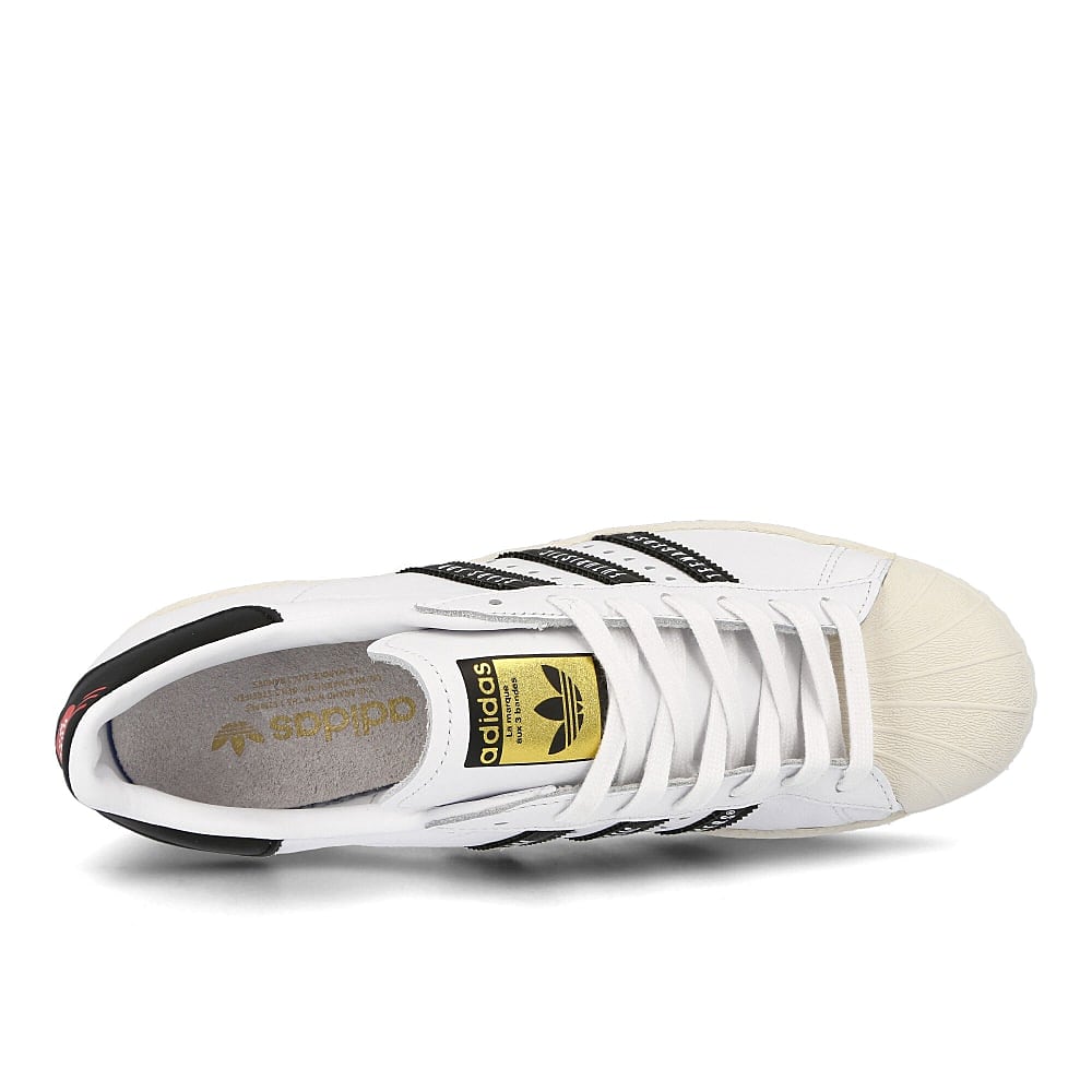 adidas Pharrell Williams x adidas Superstars 80s Human Made Footwear White-Core Black-Off White Sneakers Detailfoto | Overkill