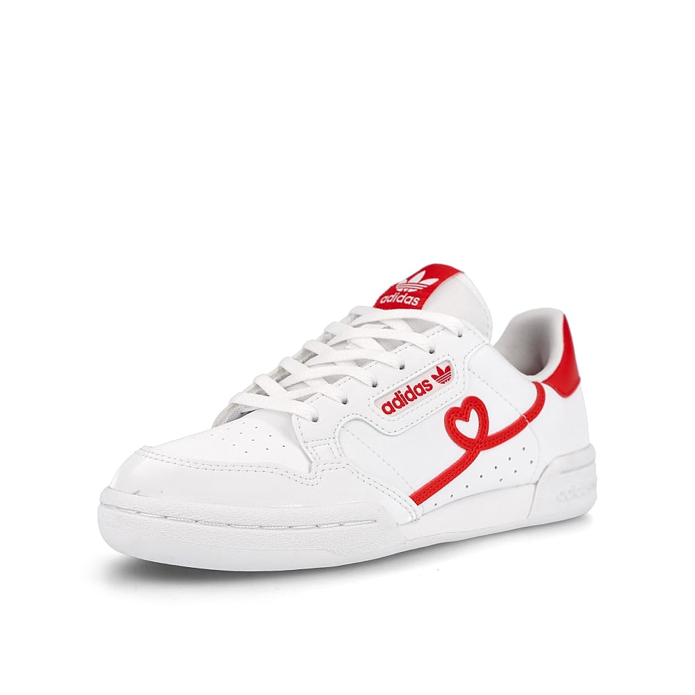 adidas continental 80 junior Footwear White-Vivid Red-Footwear White Sneakers Close Up | Overkill