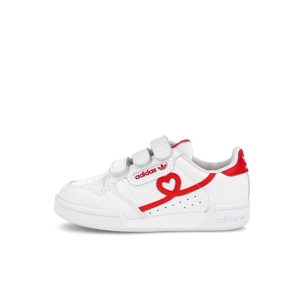 adidas continental 80 cf kids Footwear White / Vivid Red / Footwear White FY2579 | Overkill