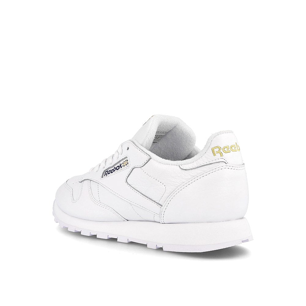 Reebok classic leather mu hotel White-Collegiate Navy-Matte Gold Sneakers Material | Overkill