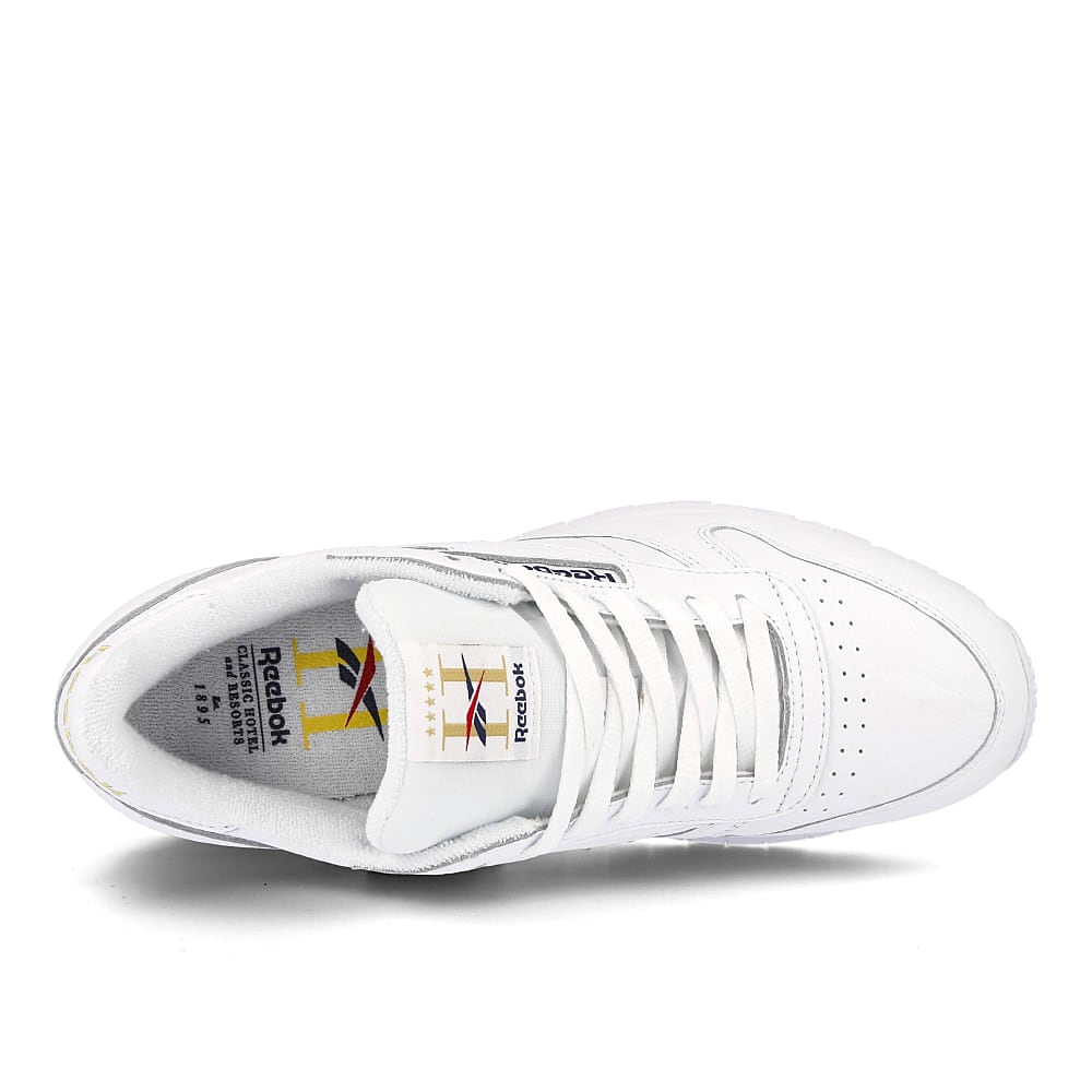 Reebok classic leather mu hotel White-Collegiate Navy-Matte Gold Sneakers Detailfoto | Overkill