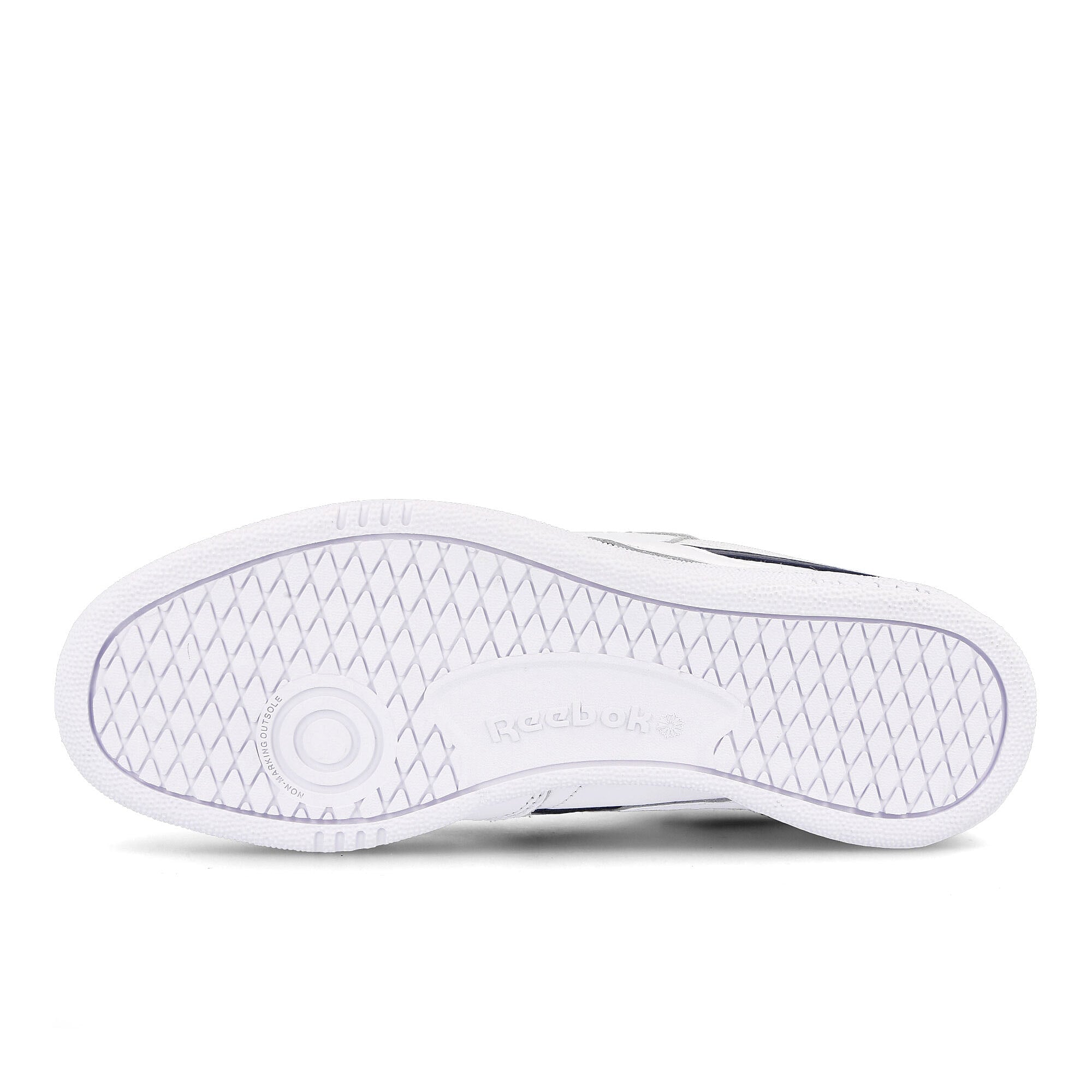 Reebok club c revenge mu White-Collegiate Navy-Matte Gold Low Top Sneakers Detail View 1 | Overkill