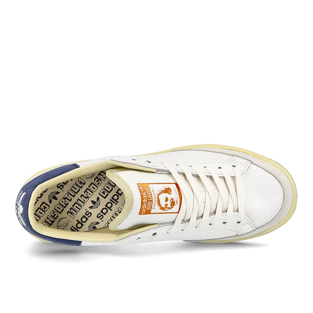 adidas consortium rod laver Core White-Core White-Collegiate Navy Sneakers Detailfoto | Overkill