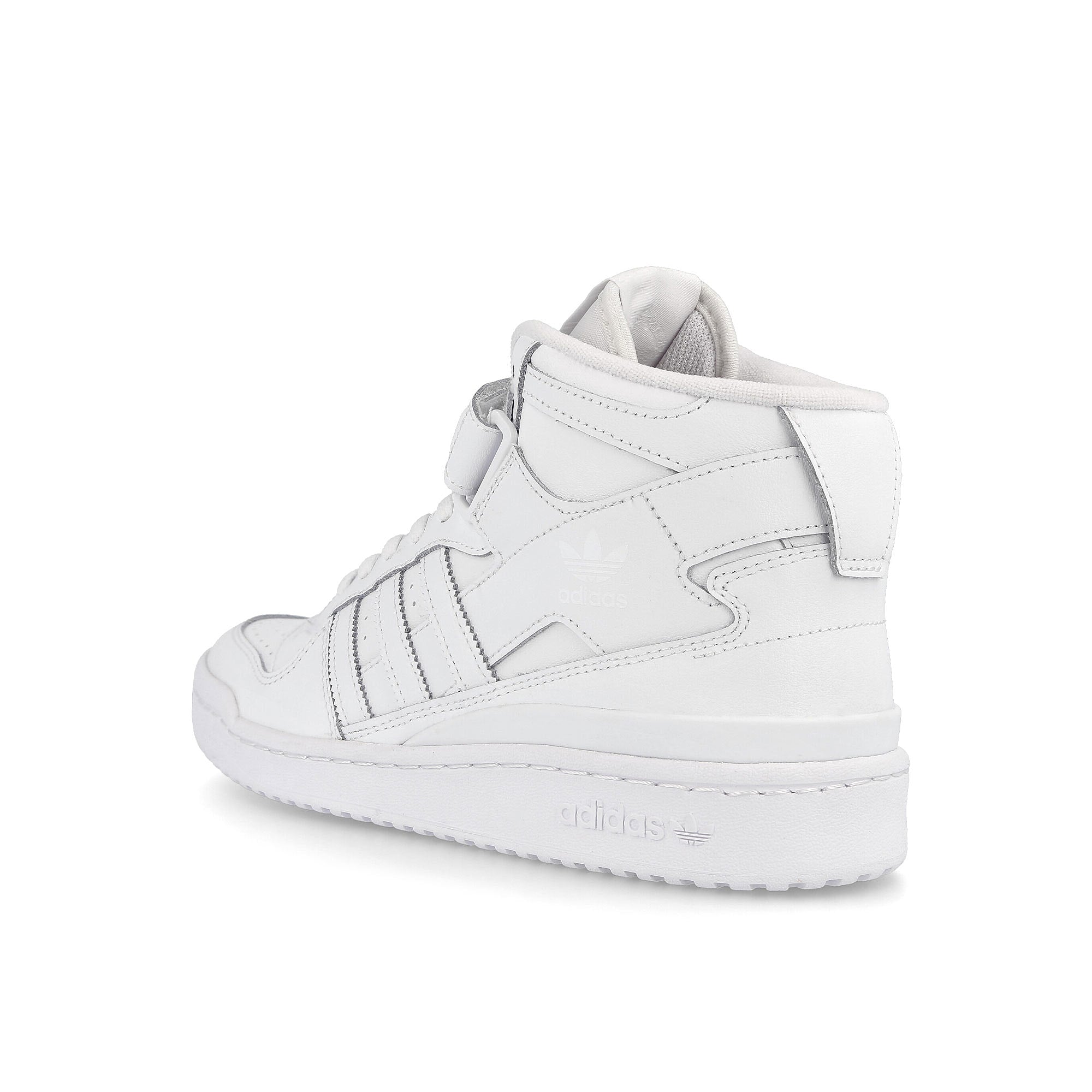 adidas forum mid Footwear White / Footwear White / Footwear White Close-up | Overkill