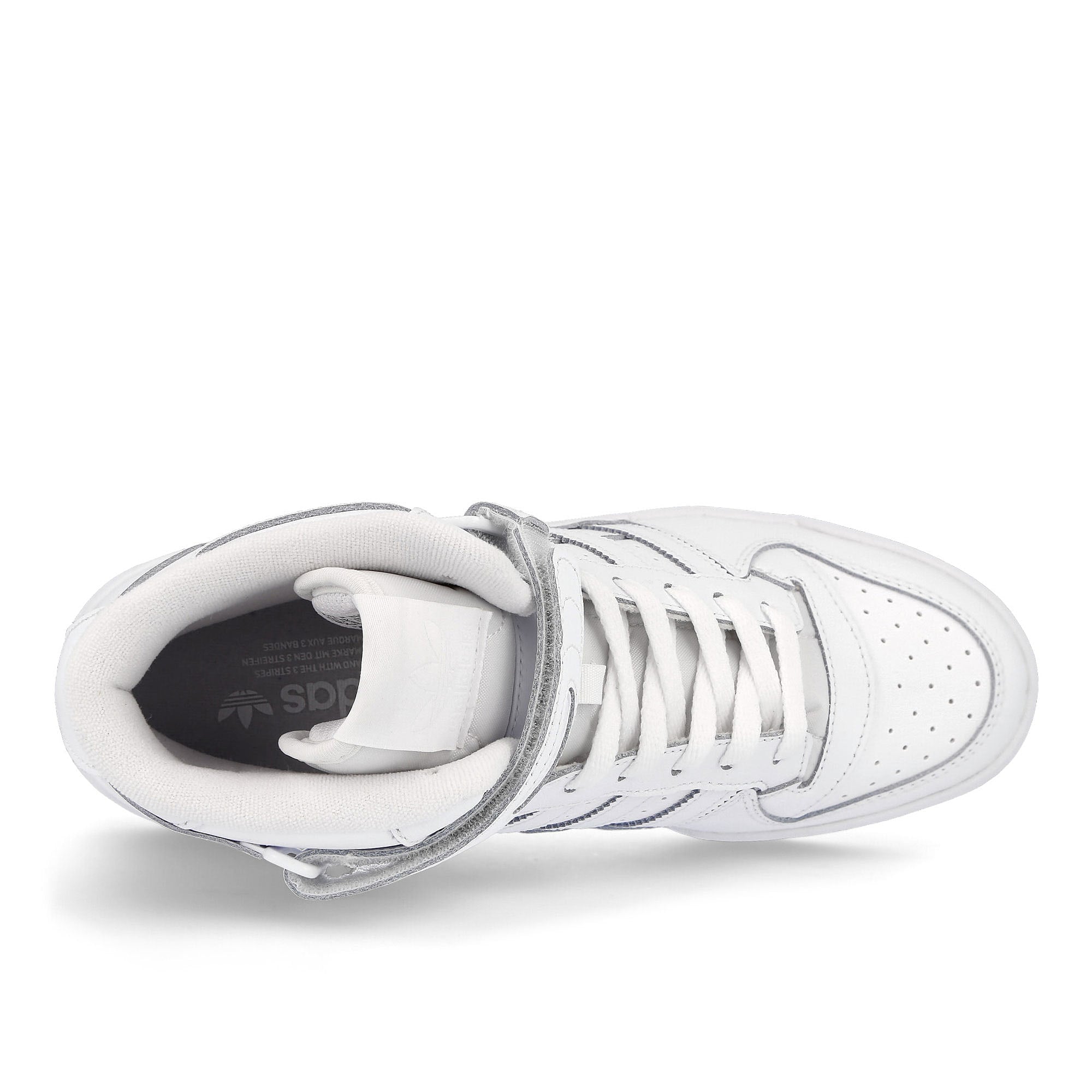adidas forum mid Footwear White / Footwear White / Footwear White Detail view 1 | Overkill