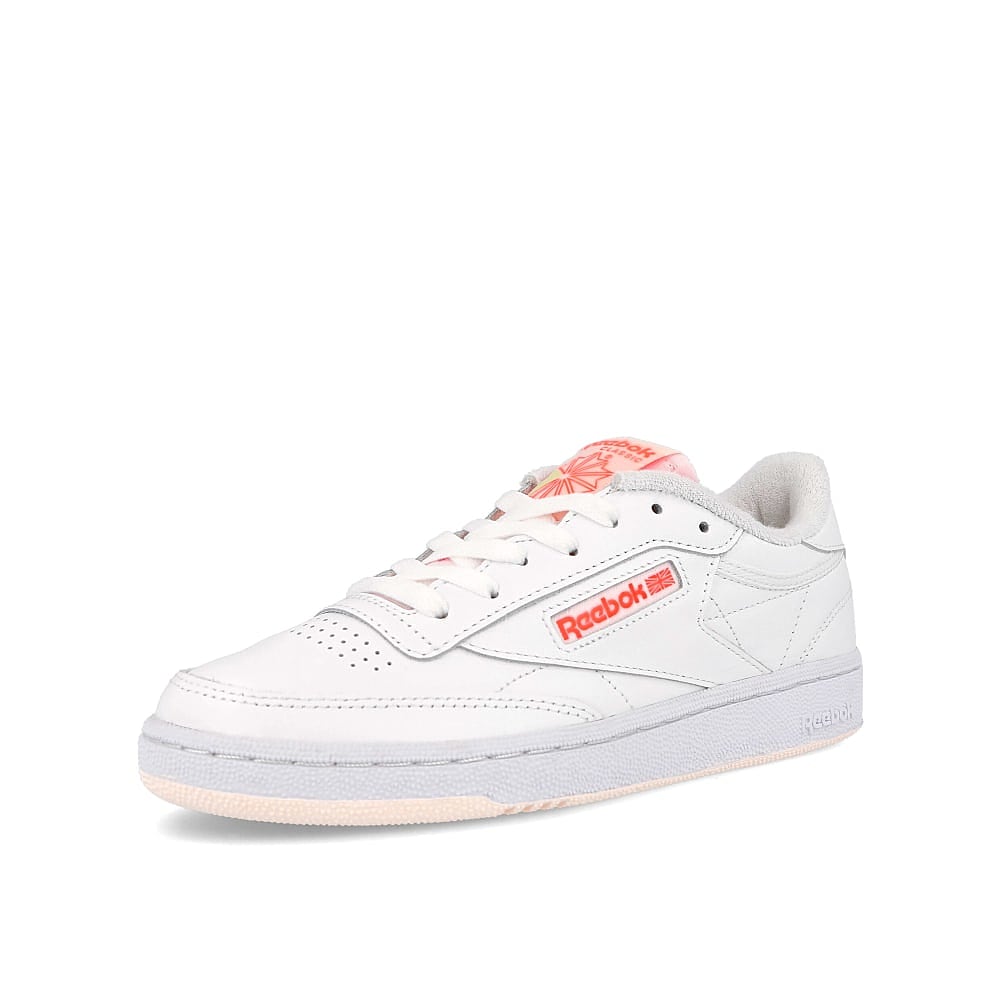 Reebok wmns club c 85 White / Ceramic Pink / Orange Flare Detailfoto | Overkill