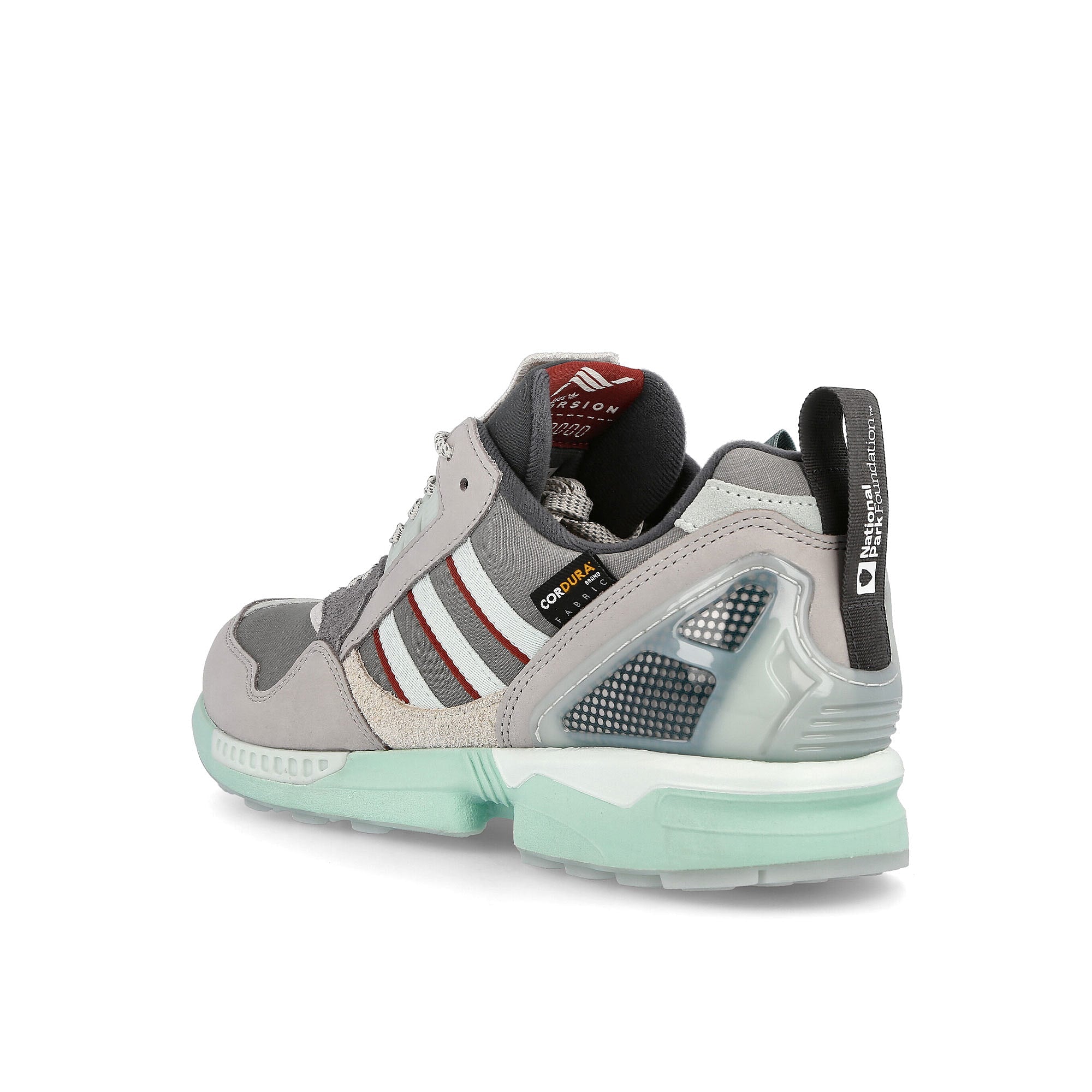 adidas National Park Foundation x adidas ZX 9000 Cool Granit-Dash Green-Chalk Solid Grey Sneakers Material | Overkill